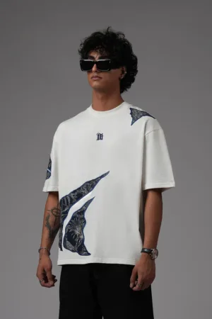 Jacquard Layers Tee - White